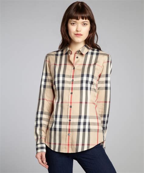 burberry ladies blouses|burberry women's shirts & tops.